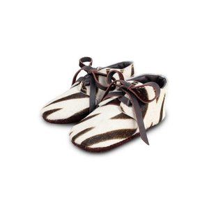 Donsje Amsterdam Safari Zebra Lace Up Shoes 0-6 mo